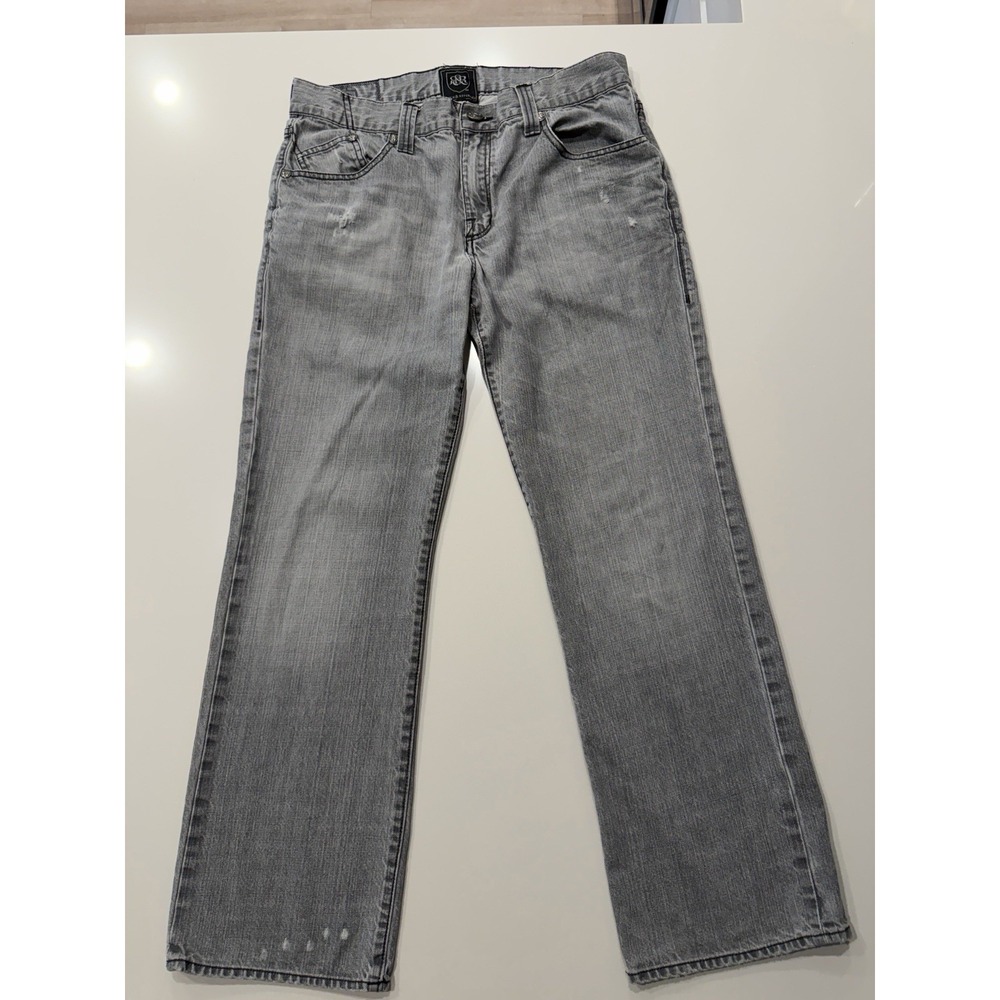 Rock & Republic Twister Jeans Mens 36 Gray Distressed Bootcut Vintage Denim